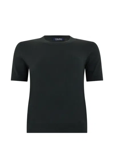 's Max Mara Short-sleeve Knit T-shirt In Blue