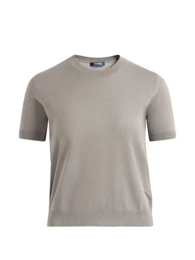 's Max Mara Short-sleeve Knit T-shirt In Gray