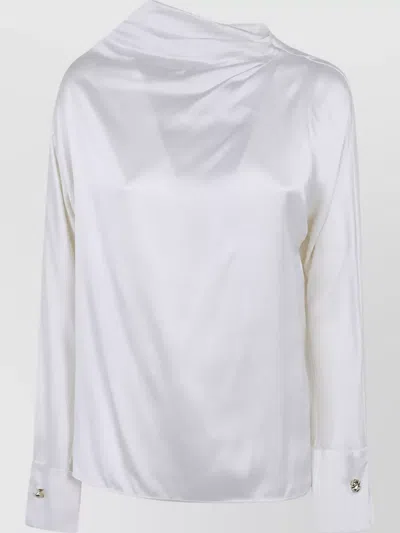 S Max Mara Silk Blouse In White