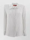S Max Mara Silk Crepe De Chine Printed Shirt