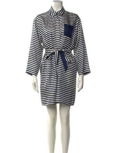 Pre-owned 's Max Mara Silk Mini Dress In Multicolor