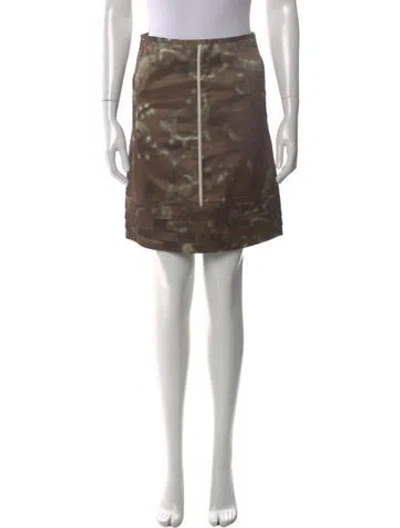 Pre-owned 's Max Mara Silk Mini Skirt In Multicolor