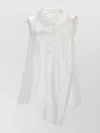 S Max Mara Silk Satin Blouse In White