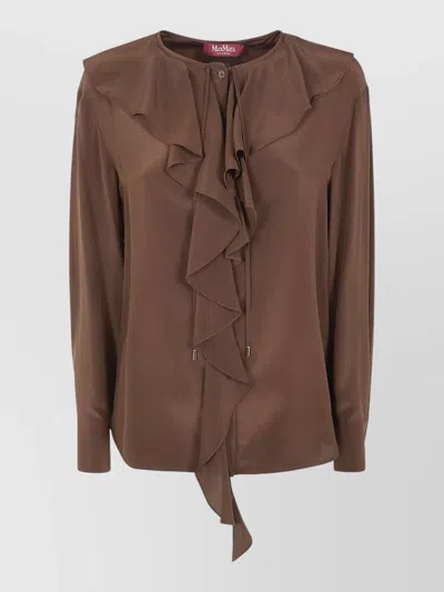 S Max Mara Silk Shirt In Multi
