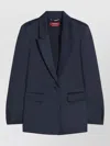 S Max Mara Single-breasted Jacket In Blue