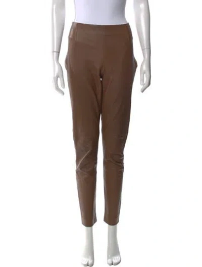 Pre-owned 's Max Mara Skinny Leg Pants In Brown