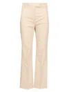 'S MAX MARA SKINNY SATIN TROUSERS BEIGE