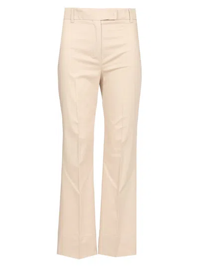 's Max Mara Skinny Satin Trousers Beige