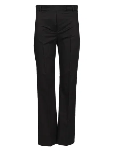 's Max Mara Skinny Satin Trousers Black