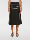 S Max Mara Volonta Eco Leather Skirt In Black