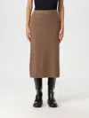 's Max Mara Just Knit Midi Skirt In Camel