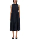 S Max Mara Lucilla Denim Sleeveless Midi Dress