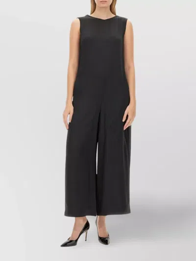S Max Mara Sleeveless Jumpsuit In Black