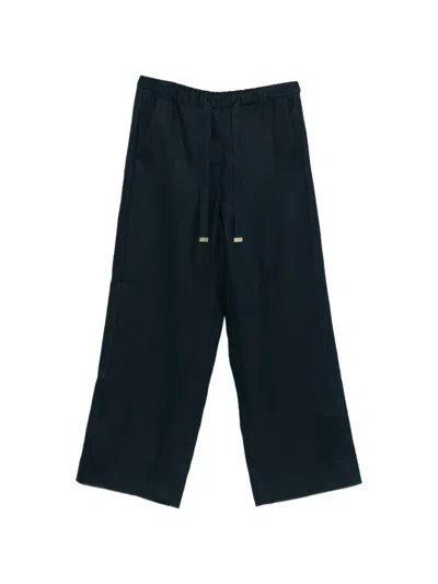 's Max Mara Smmamedea Drawstring Trousers In Black