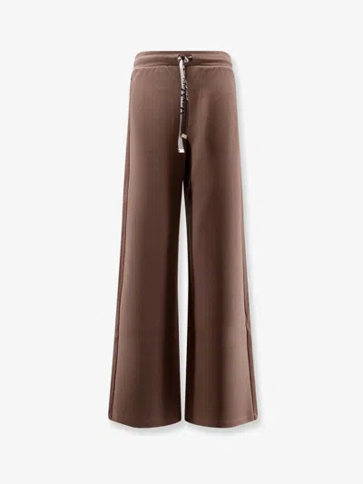 's Max Mara Smmbali Cotton Blend Trousers In Beige