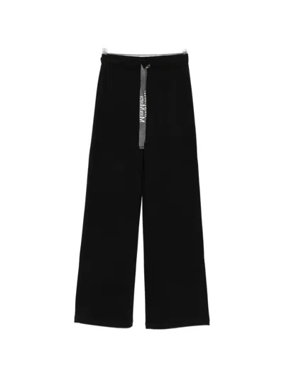 's Max Mara Smmbali Logo-drawstring Track Pants In Black