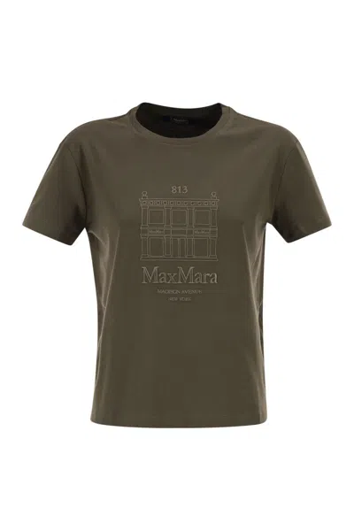 's Max Mara S Max Mara Smmbella T-shirt Khaki In Gray