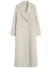 S Max Mara Custodi Double-breasted Virgin Wool Coat In Gray