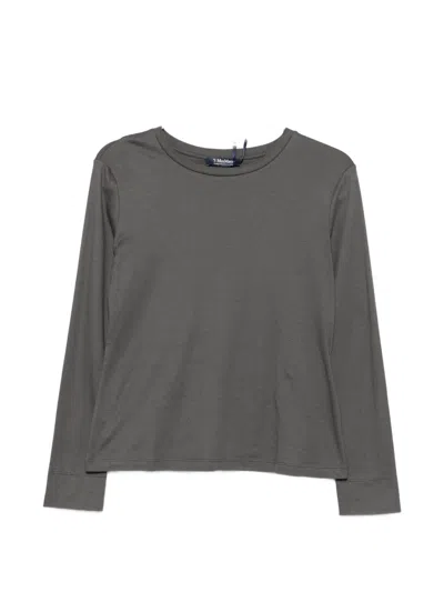 's Max Mara Smmfumetto Crew Neck Long-sleeve Top In Gray