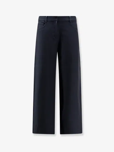 's Max Mara Smmgela Cotton Blend Trousers In Blue