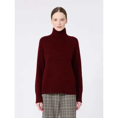 S Max Mara Smmmantova Sweater Bordeaux In Burgundy