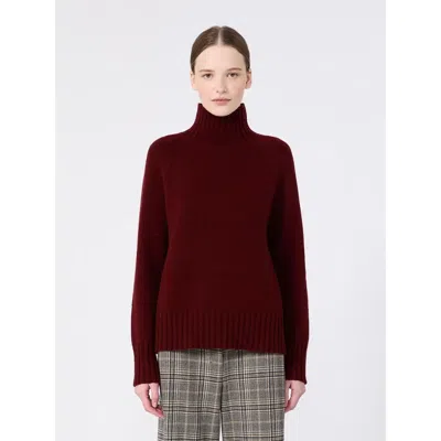 S Max Mara Smmmantova Sweater Bordeaux In Burgundy