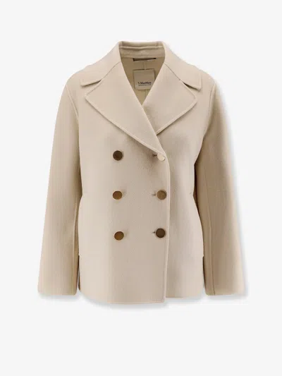 S Max Mara Smmmargot Double Fabric Coat In Brown