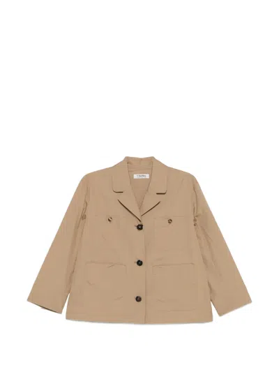 's Max Mara Smmrenata Front-pocket Shirt In Brown