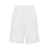 S Max Mara Smmsole Short Trouser White In White