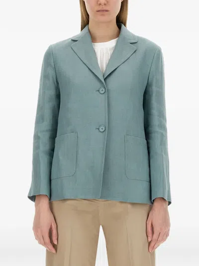 S Max Mara Socrates Pocket Blazer In Green