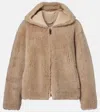 S Max Mara Sole Hooded Shearling Jacket