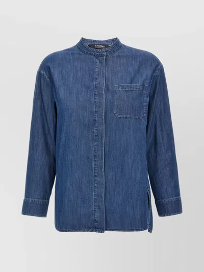 's Max Mara Solid Shirt With Buttoned Cuffs