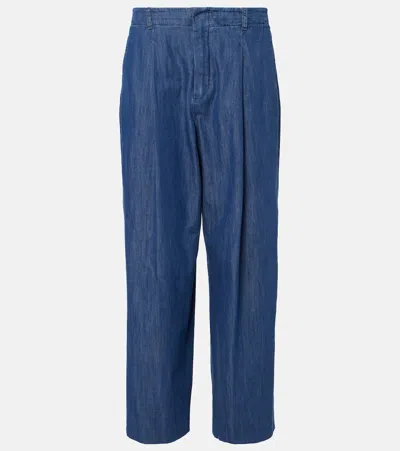 's Max Mara Sophie Denim Wide-leg Pants In Blue