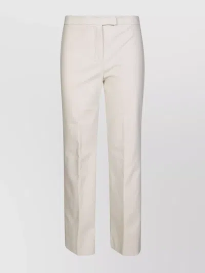 's Max Mara Straight Leg Belt Loops Trousers In Neutral
