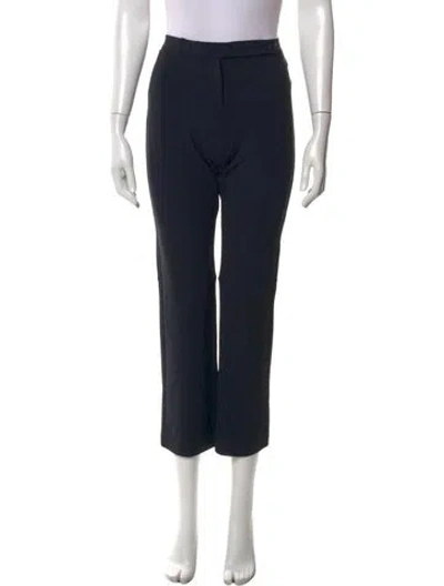 Pre-owned 's Max Mara Straight Leg Pants In Black