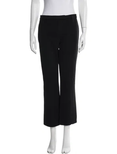 Pre-owned 's Max Mara Straight Leg Pants In Black