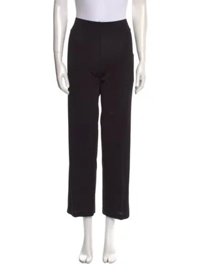 Pre-owned S Max Mara Straight Leg Pants In Black