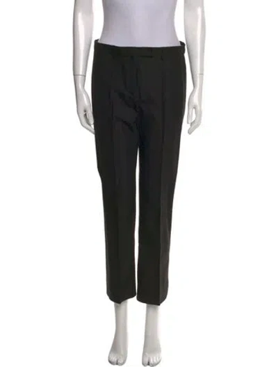 Pre-owned S Max Mara Straight Leg Pants In Black