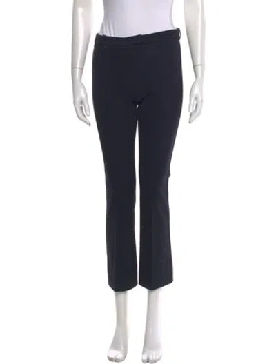Pre-owned 's Max Mara Straight Leg Pants In Black