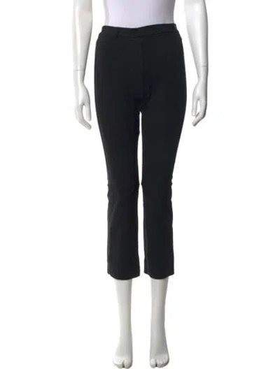 Pre-owned S Max Mara Straight Leg Pants In Black