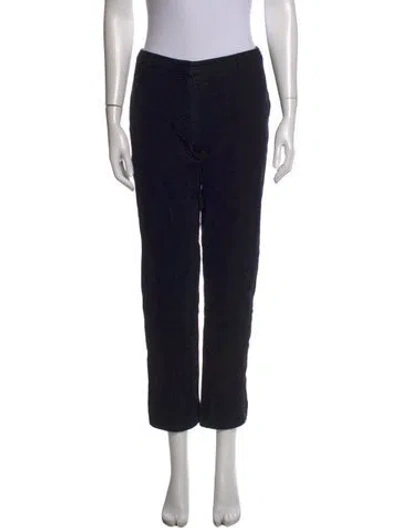 Pre-owned S Max Mara Straight Leg Pants In Black