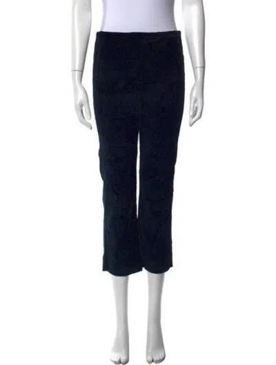 Pre-owned 's Max Mara Straight Leg Pants In Black/blue