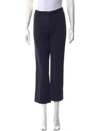 Pre-owned 's Max Mara Straight Leg Pants In Blue