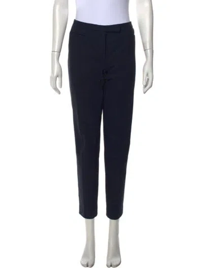 Pre-owned S Max Mara Straight Leg Pants In Blue