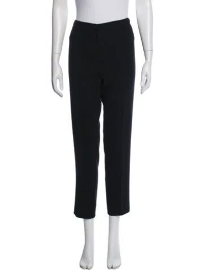 Pre-owned S Max Mara Straight Leg Pants In Blue