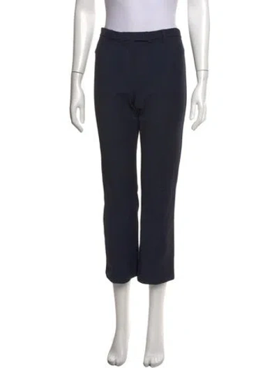 Pre-owned S Max Mara Straight Leg Pants In Blue