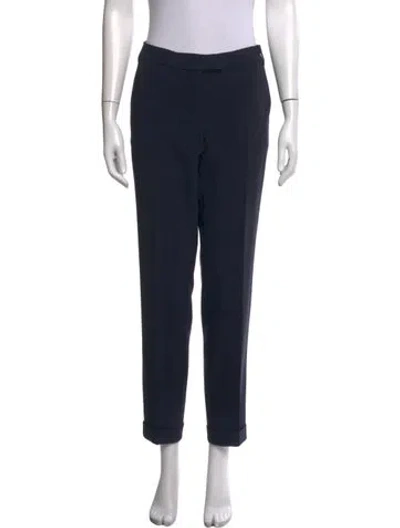 Pre-owned S Max Mara Straight Leg Pants In Blue