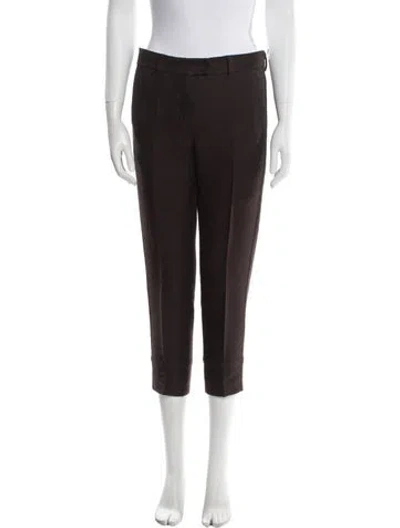Pre-owned S Max Mara Straight Leg Pants In Brown