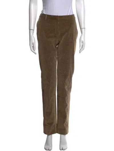 Pre-owned S Max Mara Straight Leg Pants In Brown