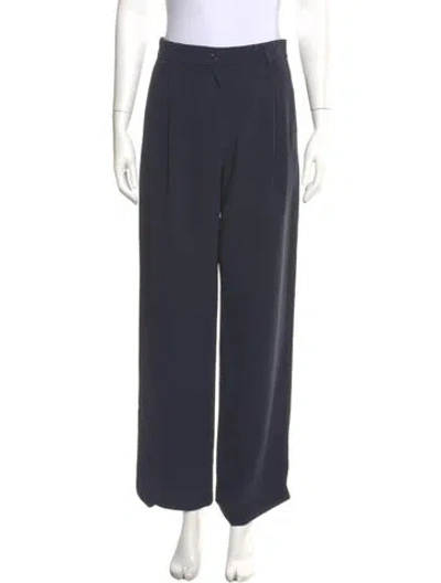 Pre-owned 's Max Mara Straight Leg Pants In Grey